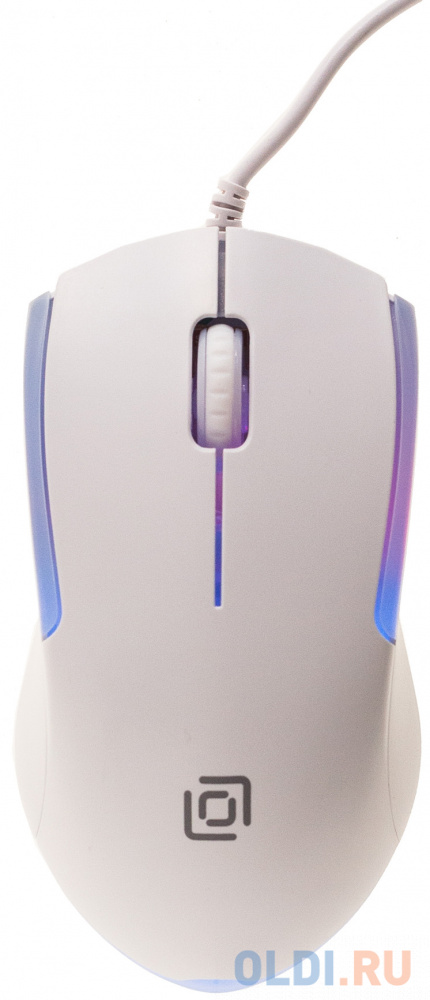 Мышь Oklick 245M белый оптическая (1000dpi) USB (3but фото