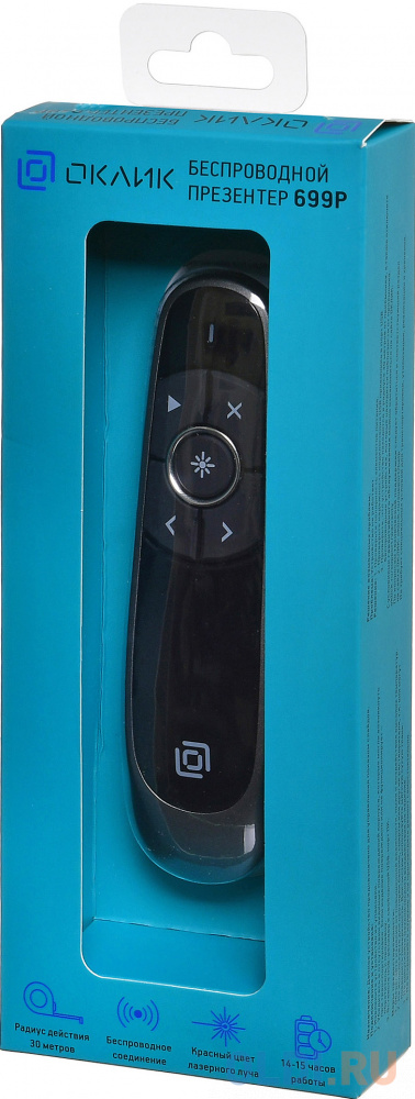 Презентер Oklick 699P Radio USB (30м) черный фото