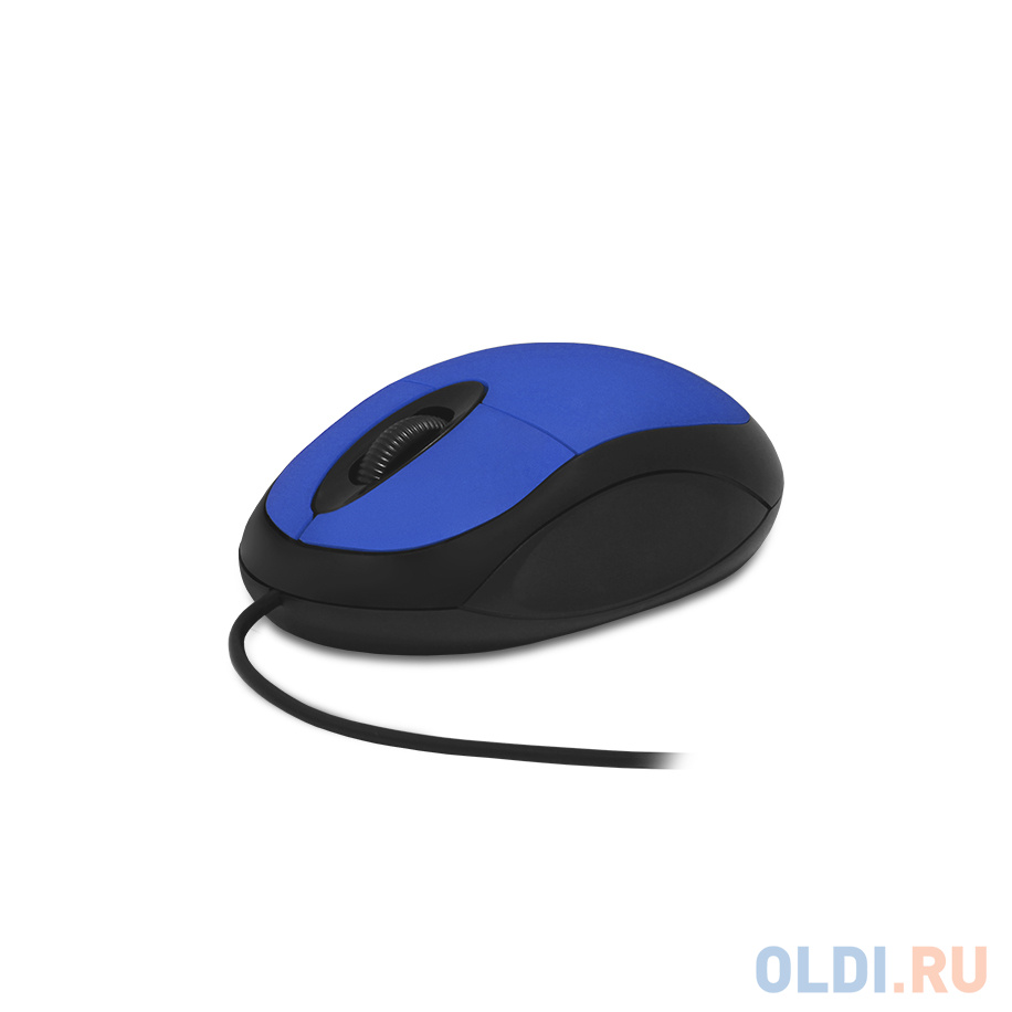 Мышь проводная CBR CM102 синий USB фото