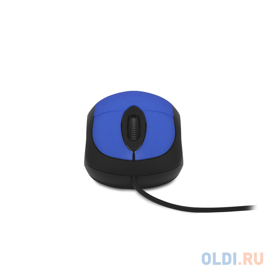 Мышь проводная CBR CM102 синий USB фото