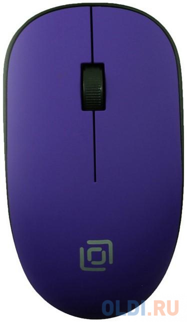Мышь беспроводная Oklick 515MW чёрный пурпурный USB + радиоканал