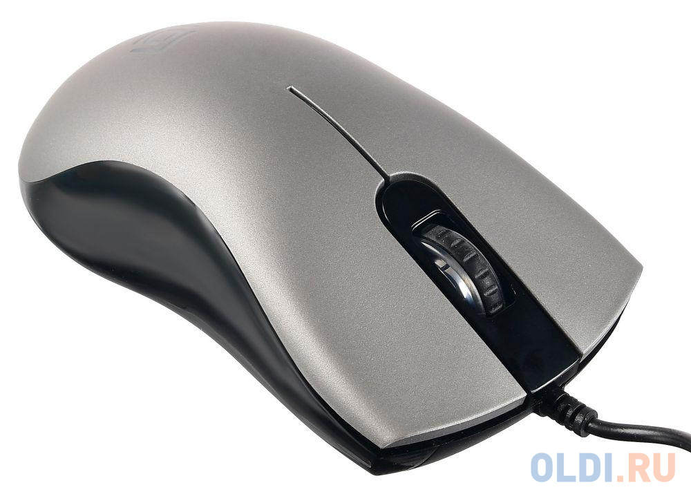 Мышь проводная Oklick 375M серый USB 1012669 фото