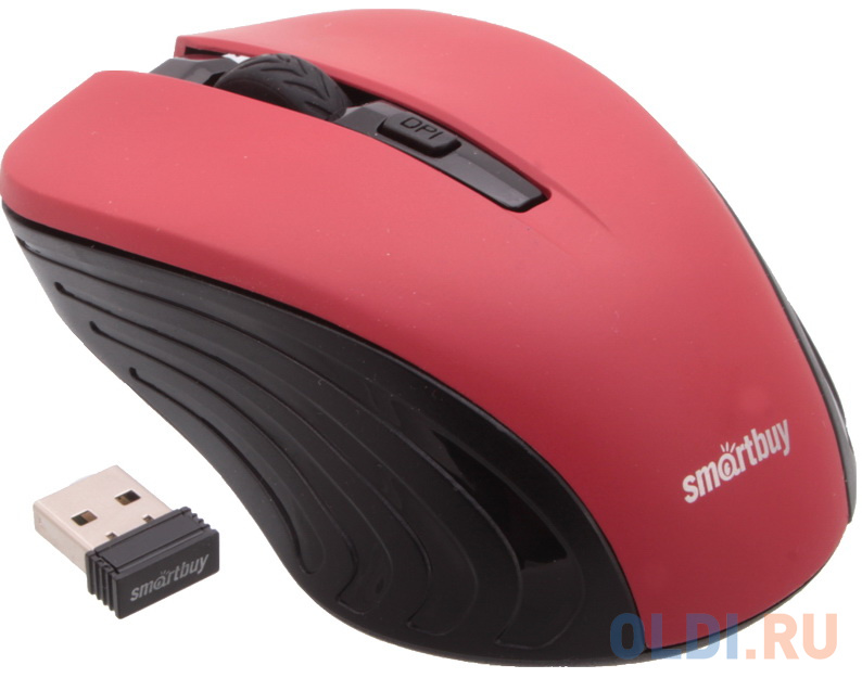 

Мышь беспроводная Smartbuy ONE 340AG бордовая [SBM-340AG-M]