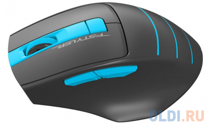 Мышь беспроводная A4TECH FG30 BLUE серый синий USB фото