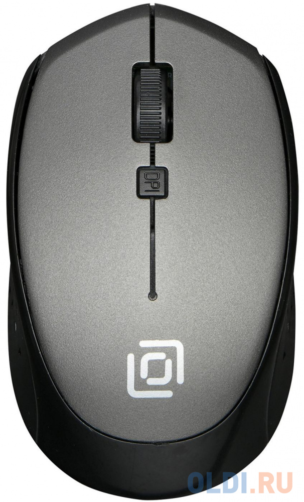 Мышь проводная Oklick 488MW серый чёрный USB + радиоканал мышь проводная oklick 905g чёрный рисунок usb