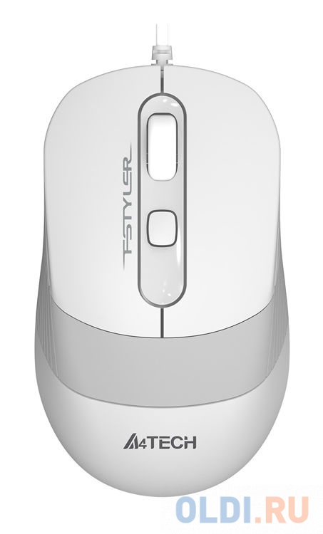 Фото - Мышь проводная A4TECH Fstyler FM10 белый серый USB компьютерная мышь a4tech fstyler fg10s белый серый