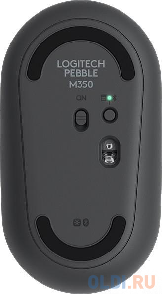 Мышь беспроводная Logitech Pebble M350 чёрный USB + Bluetooth 910-005718 - фото 2