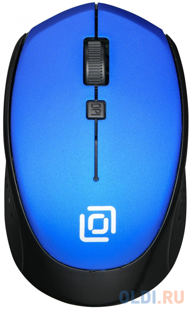 Мышь беспроводная Oklick 488MW синий чёрный USB + радиоканал мышь беспроводная oklick 688mw ergo чёрный usb