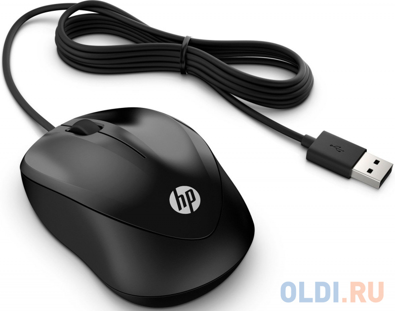 

Мышь проводная HP 1000 Wired Mouse 4QM14AA#ABB чёрный USB