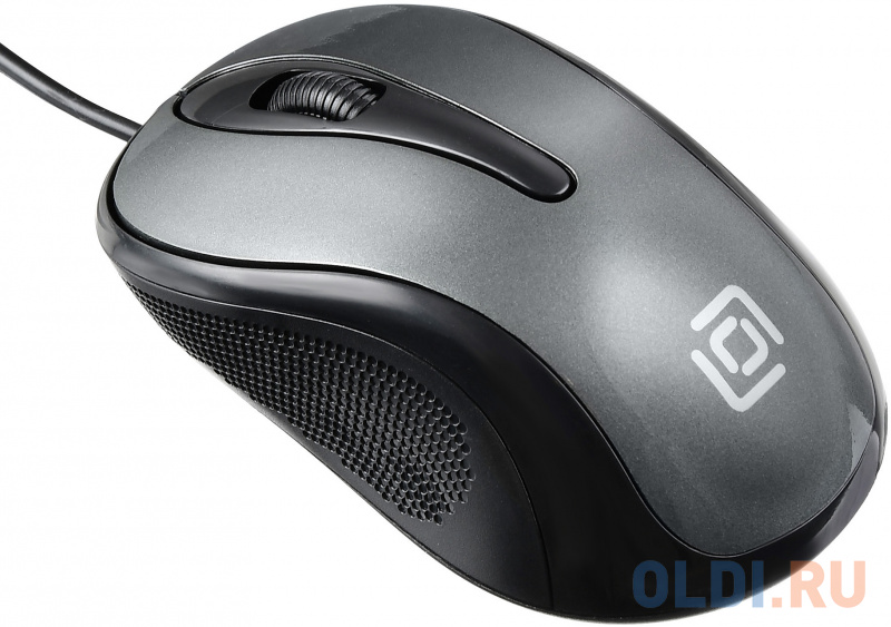 

Мышь проводная Oklick 385M чёрный серый USB