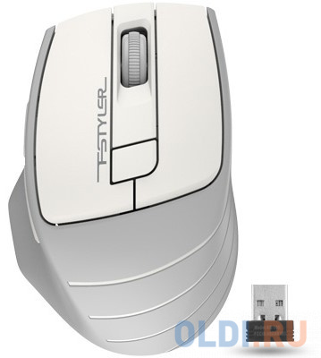 Мышь беспроводная A4TECH Fstyler FG30S белый серый USB мышь беспроводная a4tech fstyler fg10s белый серый usb