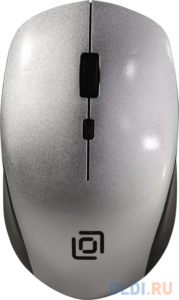 Мышь беспроводная Oklick 565MW glossy чёрный серебристый USB фото