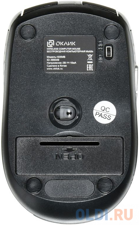 Мышь беспроводная Oklick 635MB чёрный Bluetooth фото