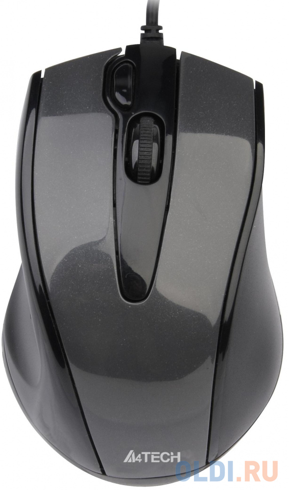 Мышь проводная A4TECH N-500F-1 V-Track Padless серый чёрный USB мышь проводная a4tech fstyler fm10 белый серый usb