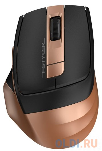 Мышь беспроводная A4TECH Fstyler FG35 чёрный золотистый USB мышь беспроводная a4tech fstyler fg35 белый розовый usb