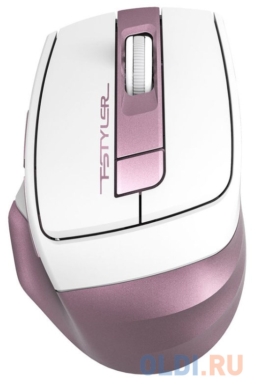 Мышь беспроводная A4TECH Fstyler FG35 белый розовый USB мышь беспроводная a4tech fstyler fg35 чёрный золотистый usb