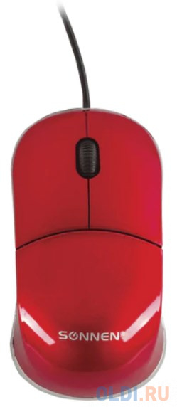

Мышь проводная Sonnen М-2241R красный USB