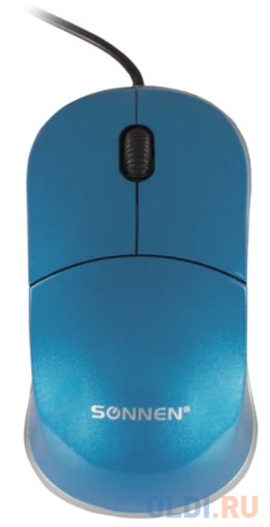 

Мышь проводная Sonnen М-2241Bl голубой USB