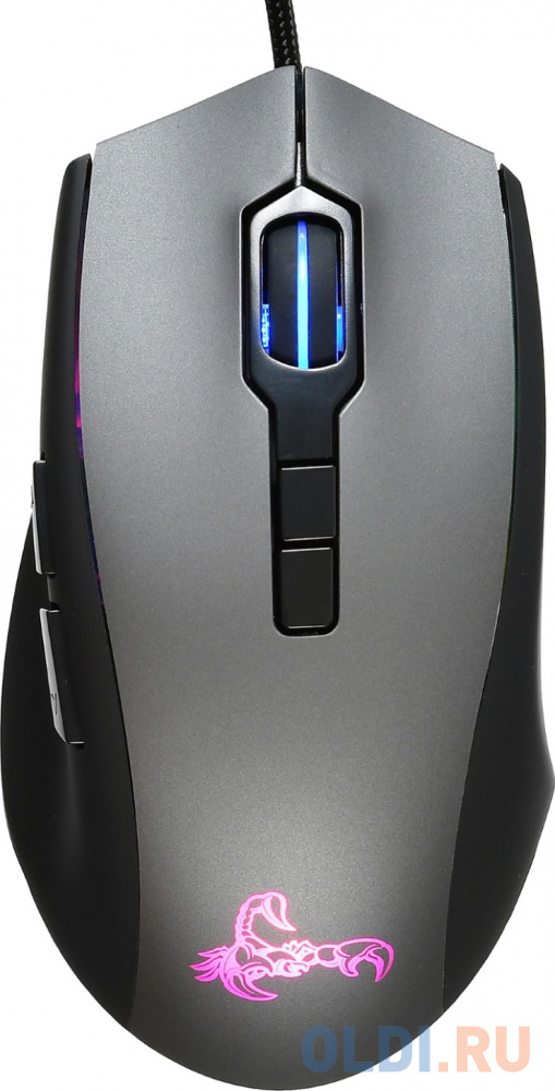 

Мышь Oklick 985G SCORPION черный оптическая (3200dpi) USB игровая (6but), Чёрный