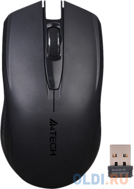 

Мышь A4 V-Track G11-760N черный оптическая (1000dpi) беспроводная USB (3but)