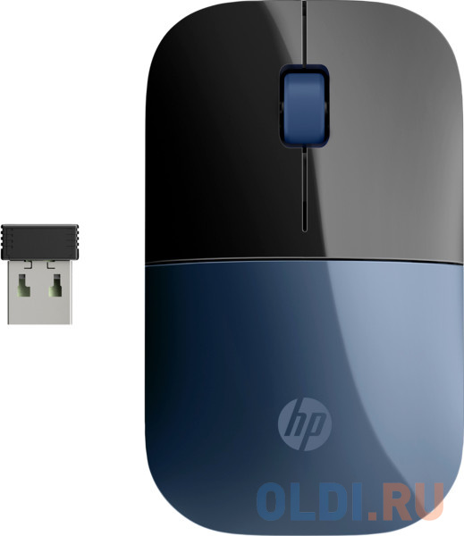 Мышь беспроводная HP Z3700 синий чёрный USB 7UH88AA - фото 1