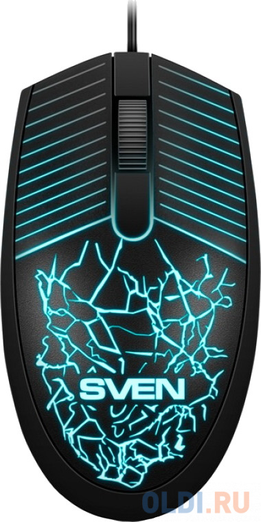 Мышь проводная Sven RX-70 чёрный USB