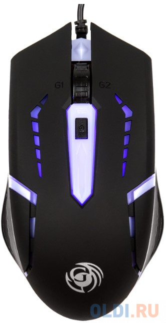 Мышь MGK-03U Dialog Gan-Kata - игровая, 4 кнопки + ролик, 7-ми цветная подсветка, USB, черная мышь проводная игровая sonnen q10 7 кнопок программируемая 6400 dpi led подсветка черная 513522