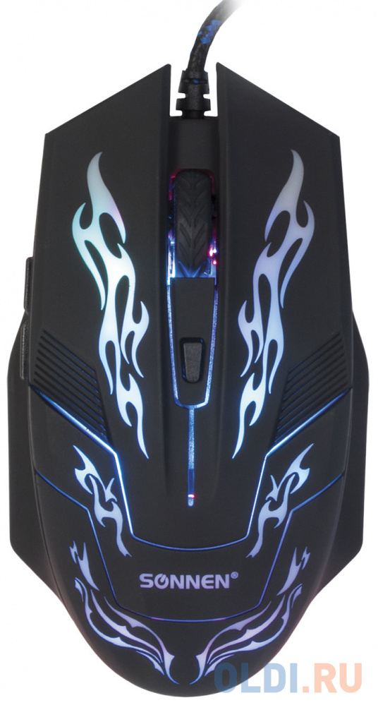 

Мышь проводная Sonnen GM-77 чёрный USB 512638