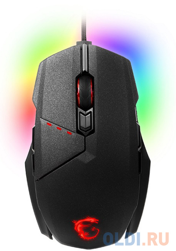 

Мышь проводная MSI Clutch GM60 USB чёрный, Черный