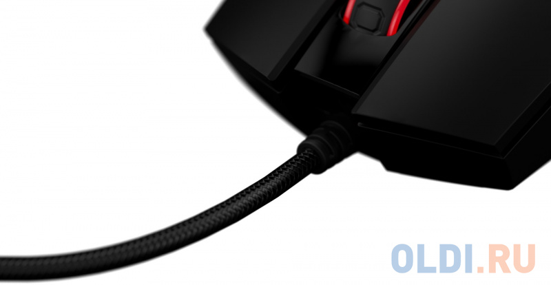 AOC Мышь игровая профессиональная GM500, многоцветная RGB, 5000 dpi., Pixart 3325, USB кабель 1,8 м, чёрный. фото