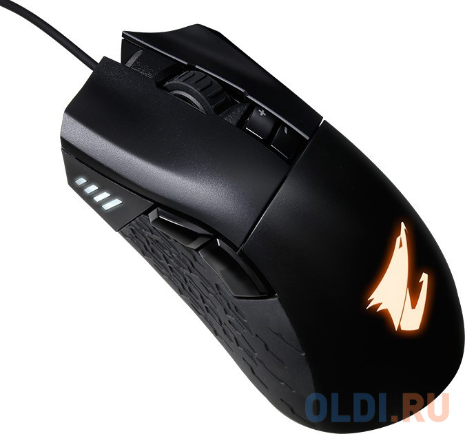 AORUS M3/USB MICE/LASER/BK GM-AORUS M3 RTL {40}, цвет черный, размер 128x72x43 мм - фото 3