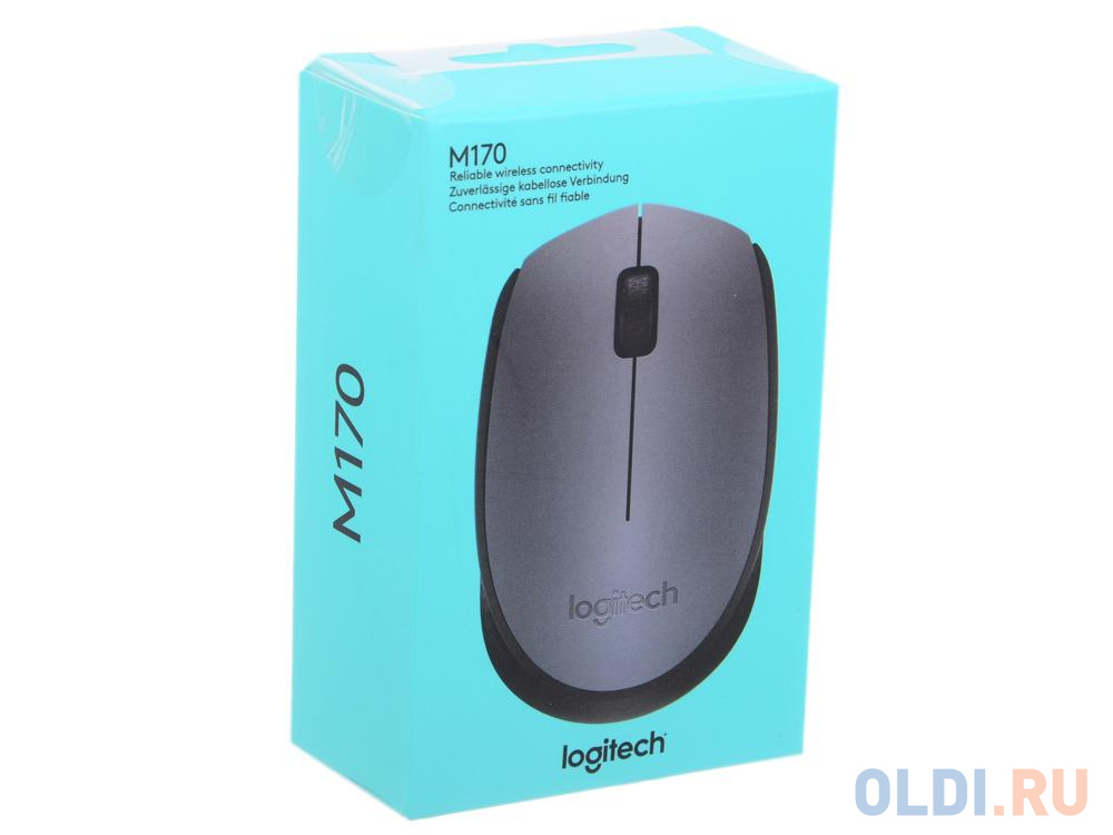 Мышь (910-004642) Logitech Wireless Mouse M170, Grey фото