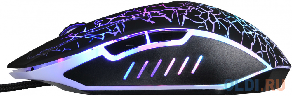 Мышь проводная Oklick 905G чёрный рисунок USB фото