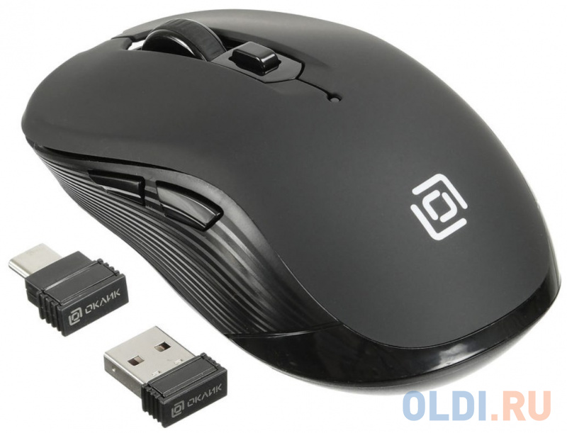 Oklick 610MWC черный оптическая (1600dpi) беспроводная USB (5but) [1158012] фото