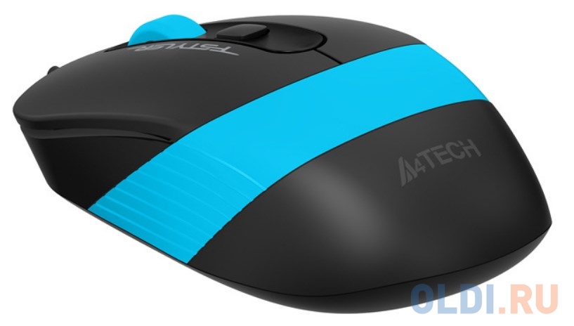 Мышь A4 Fstyler FM10 черный/синий оптическая (1600dpi) USB (4but) фото