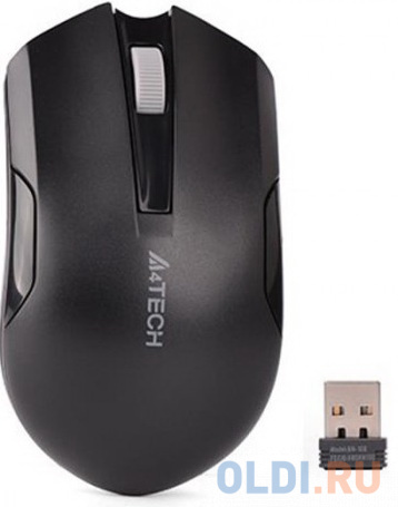Мышь беспроводная A4TECH V-Track G3-200NS чёрный USB + радиоканал фото