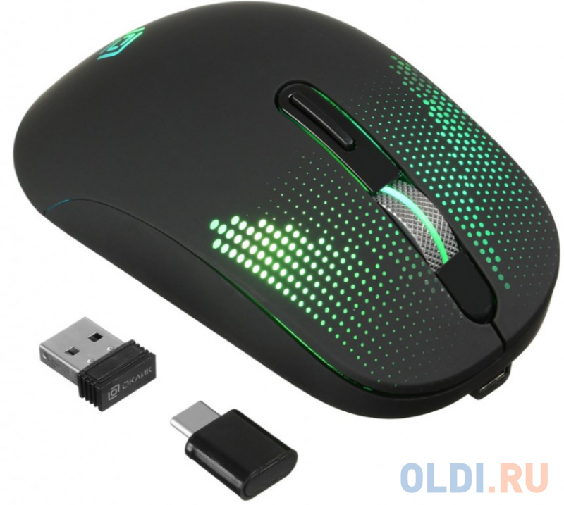 Мышь беспроводная Oklick 636LWC чёрный USB фото