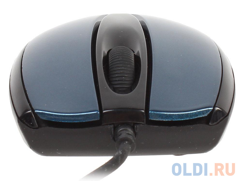 Мышь Gembird MOP-405-B, USB, синий, объемный цвет, бесшумный клик, 2кн., 1000DPI, блистер фото