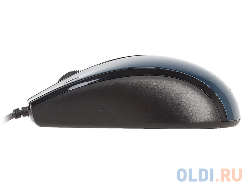 Мышь Gembird MOP-405-B, USB, синий, объемный цвет, бесшумный клик, 2кн., 1000DPI, блистер фото