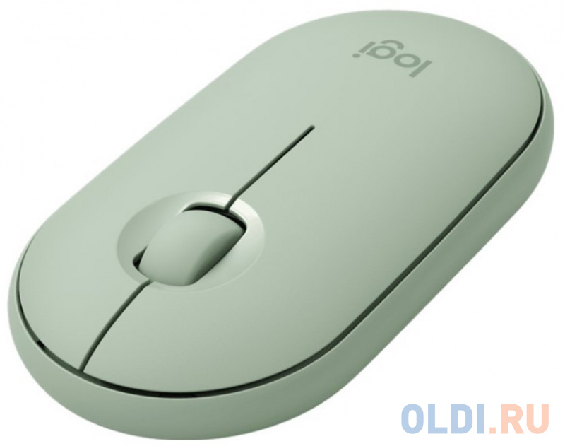 Мышь беспроводная Logitech Pebble M350 зелёный USB + Bluetooth 910-005720 фото