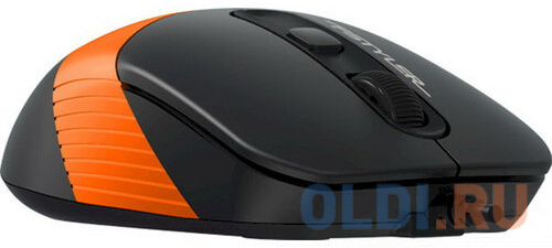 Мышь проводная A4TECH Fstyler FM10 чёрный оранжевый USB фото