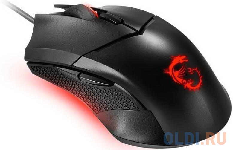 Мышь MSI Clutch GM08 черный оптическая (6200dpi) USB2.0 фото