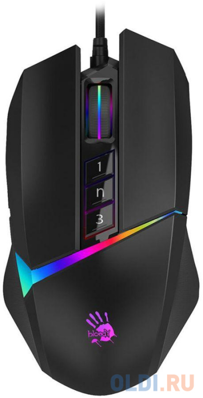 

A-4Tech Мышь Bloody W60 Max черный оптическая (10000dpi) USB (10but) {1381020 }