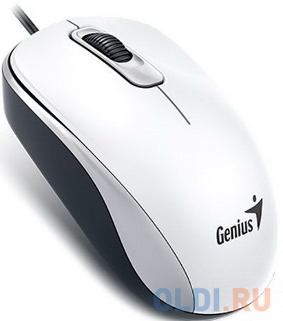 Мышь проводная Genius DX-110 белый USB + PS/2 фото
