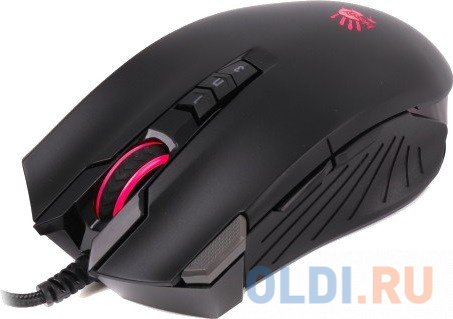 Мышь проводная A4TECH V9M чёрный USB фото