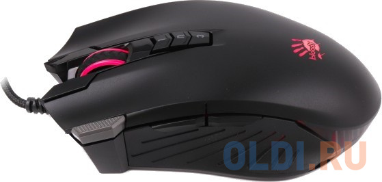 Мышь проводная A4TECH V9M чёрный USB фото