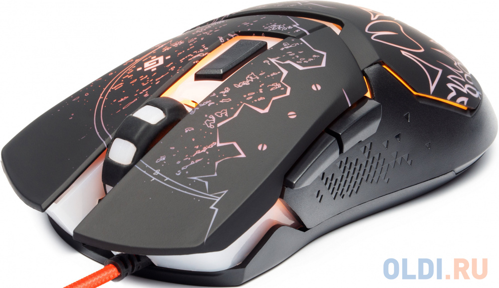 Мышь проводная Defender Alfa GM-703L чёрный USB фото