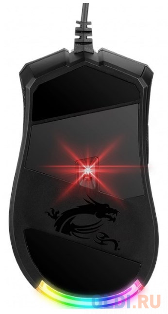 Мышь MSI Clutch GM50 черный оптическая (7200dpi) USB2.0 (6but) фото