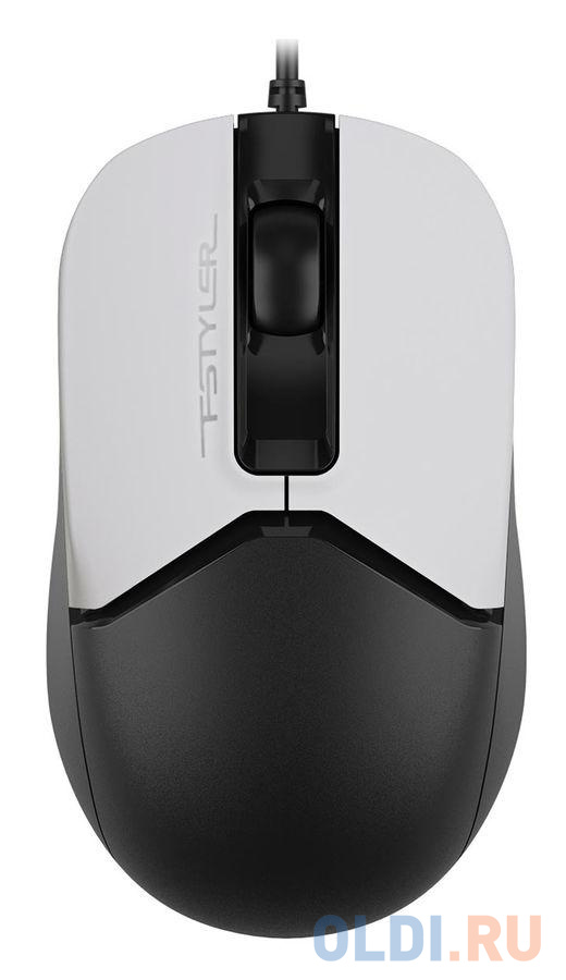 Мышь проводная A4TECH - чёрный белый USB утюг braun si7149wb 2900вт белый чёрный