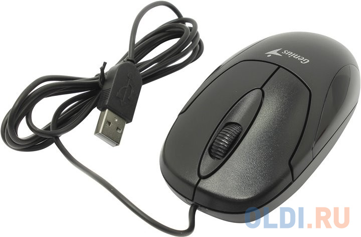 Мышь проводная Genius - чёрный USB фото